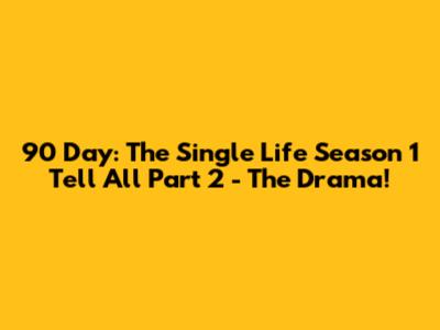 90 Day: The Single Life Season 1 Tell All Part 2 - The Drama!