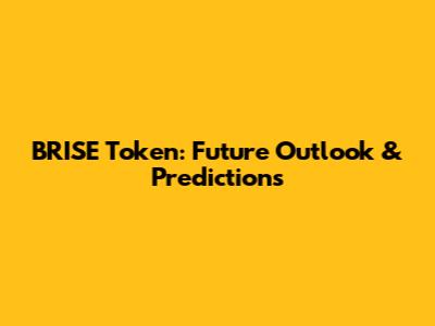 BRISE Token: Future Outlook & Predictions