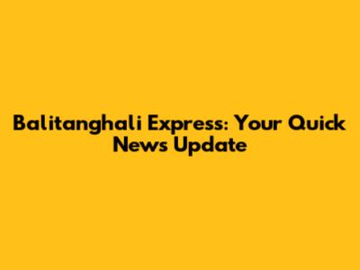 Balitanghali Express: Your Quick News Update