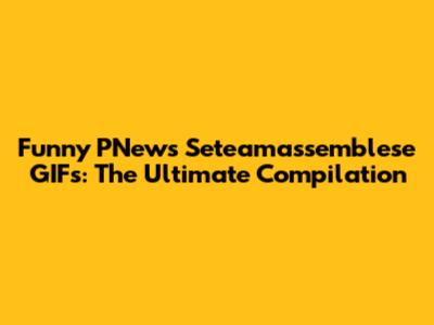 Funny PNews Seteamassemblese GIFs: The Ultimate Compilation