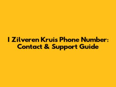 I Zilveren Kruis Phone Number: Contact & Support Guide