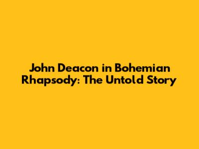 John Deacon in Bohemian Rhapsody: The Untold Story