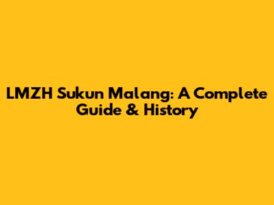 LMZH Sukun Malang: A Complete Guide & History