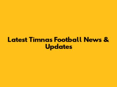 Latest Timnas Football News & Updates