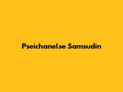 Pseichanelse Samsudin