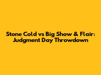 Stone Cold vs Big Show & Flair: Judgment Day Throwdown