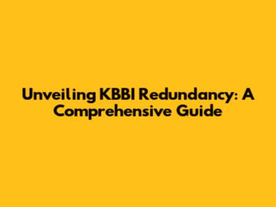 Unveiling KBBI Redundancy: A Comprehensive Guide