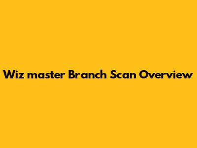 Wiz 'master' Branch Scan Overview