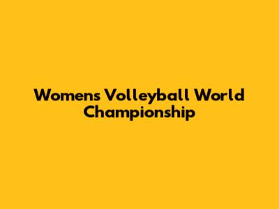 Women's Volleyball World Championship