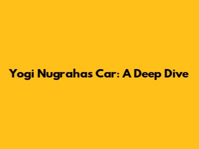 Yogi Nugraha's Car: A Deep Dive