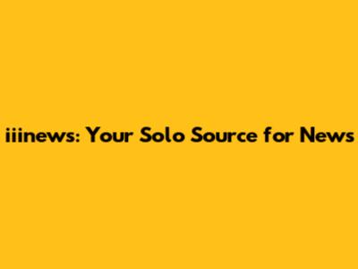 iiinews: Your Solo Source for News