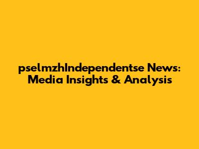 pselmzhIndependentse News: Media Insights & Analysis